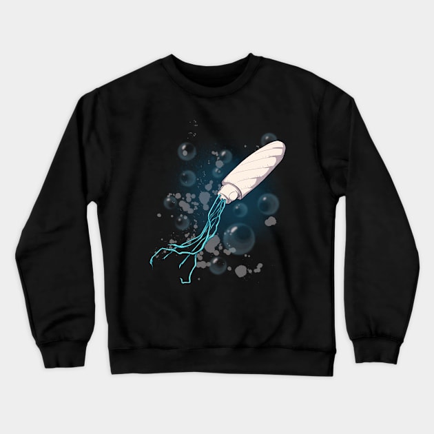 Absorbent Squid Crewneck Sweatshirt by LVBart